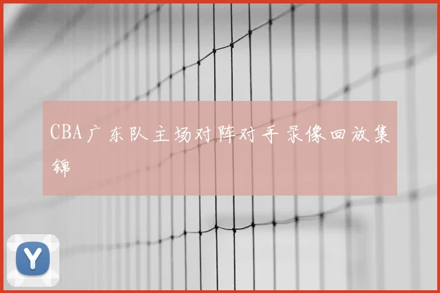 CBA广东队主场对阵对手录像回放集锦
