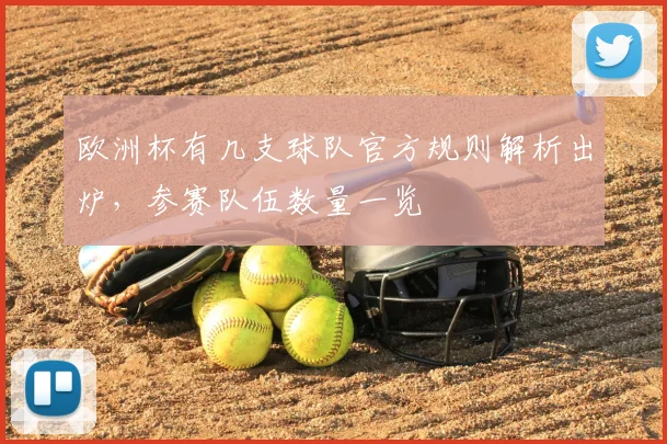 欧洲杯有几支球队官方规则解析出炉，参赛队伍数量一览