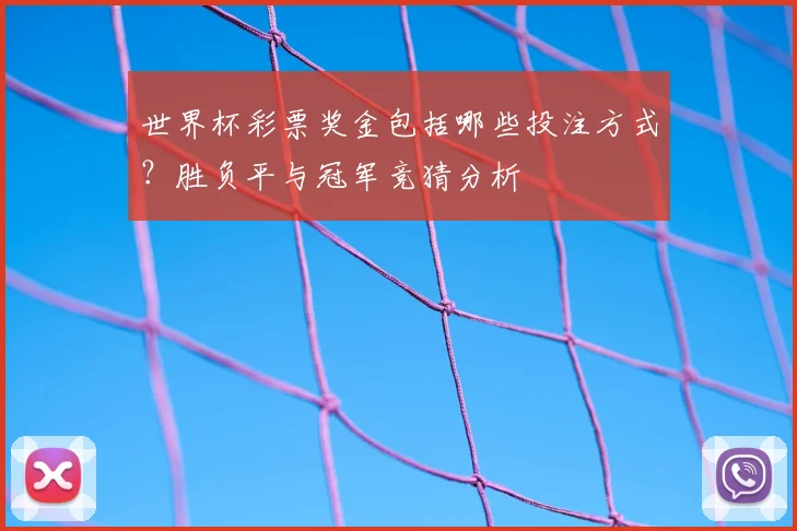 世界杯彩票奖金包括哪些投注方式？胜负平与冠军竞猜分析